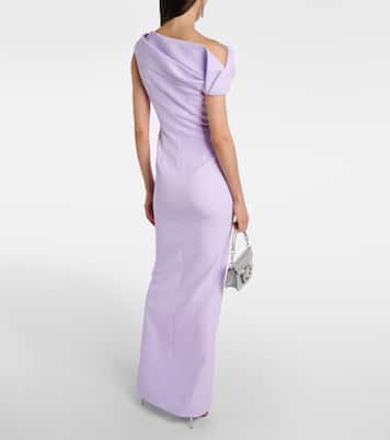 Robe longue Derra en crêpe | Safiyaa