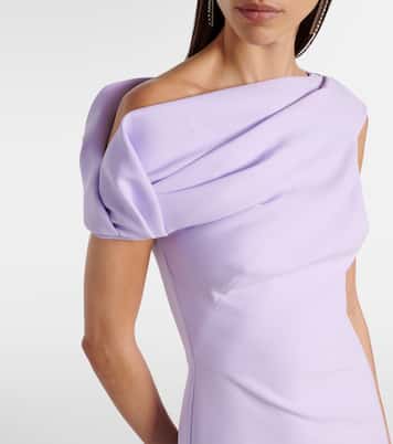 Robe longue Derra en crêpe | Safiyaa