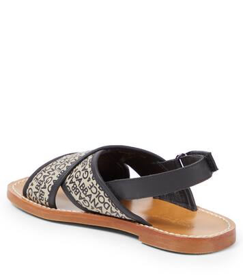 Sandalen aus Canvas mit Leder | Dolce&Gabbana Kids