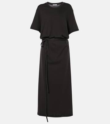 Belted cotton jersey midi dress | Lemaire