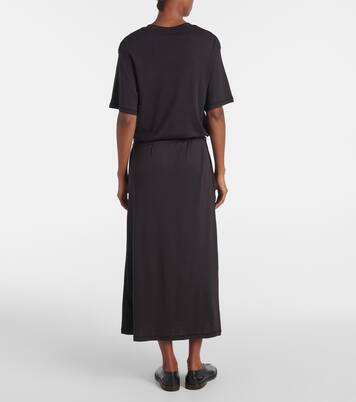 Belted cotton jersey midi dress | Lemaire