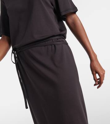 Belted cotton jersey midi dress | Lemaire
