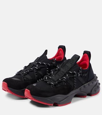 Trailnrun suede-trimmed sneakers | Christian Louboutin