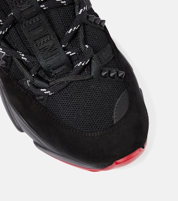 Trailnrun suede-trimmed sneakers | Christian Louboutin