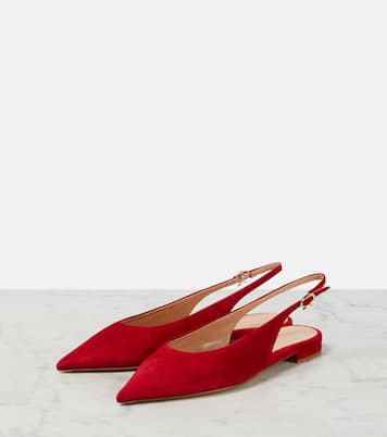 Suede slingback flats | Gianvito Rossi