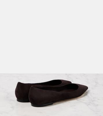 Romy绒面革芭蕾舞平底鞋 | Jimmy Choo