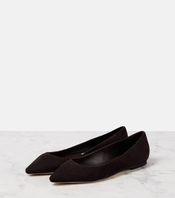 Romy绒面革芭蕾舞平底鞋 | Jimmy Choo