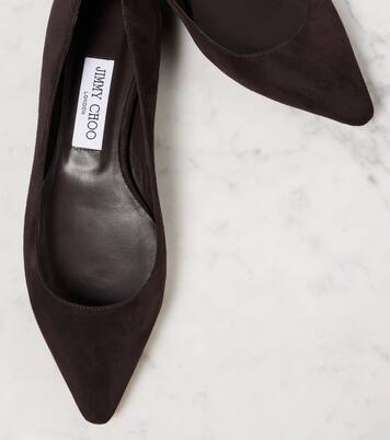 Romy绒面革芭蕾舞平底鞋 | Jimmy Choo