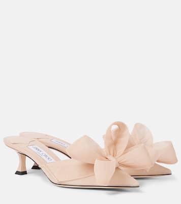 Staz 50 bow-detail mesh mules | Jimmy Choo