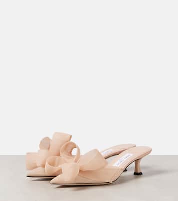 Staz 50 bow-detail mesh mules | Jimmy Choo