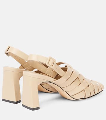Leona 80 leather slingback pumps | Souliers Martinez