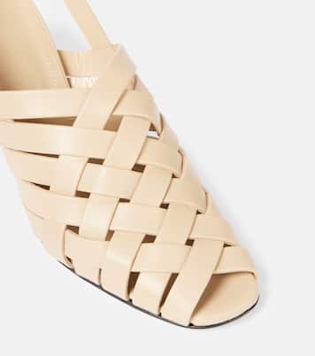 Leona 80 leather slingback pumps | Souliers Martinez