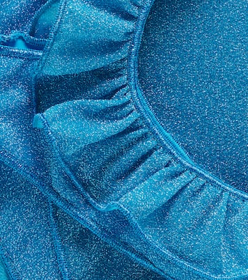 Lumière ruffled lamé bikini | Oséree Kids