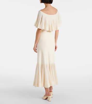 Falda midi acanalada Illuminate plisada | Zimmermann