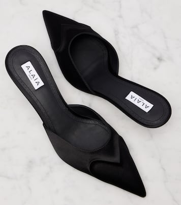 Le Cœur 3D 55 satin mules | Alaïa