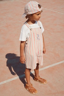 Marlon striped cotton twill overalls | Konges Sløjd