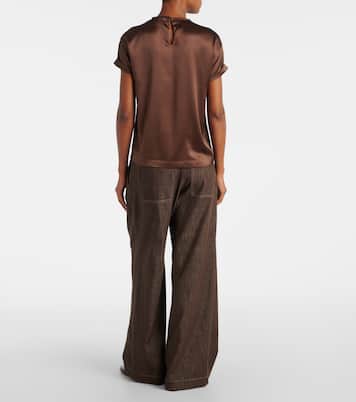 T-Shirt Monili aus Satin | Brunello Cucinelli