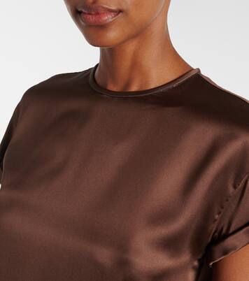 T-Shirt Monili aus Satin | Brunello Cucinelli