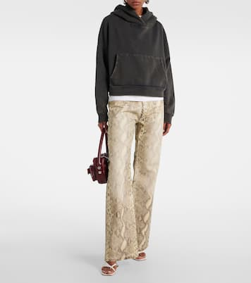 Sandalen Shiona 95 aus Leder  | Amina Muaddi