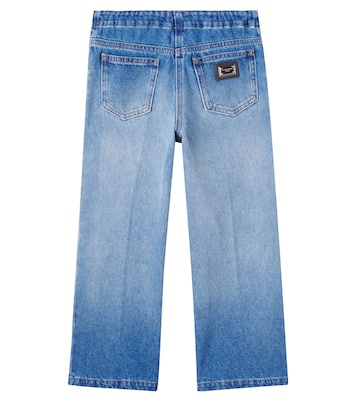 Logo wide-leg jeans  | Dolce&Gabbana Kids