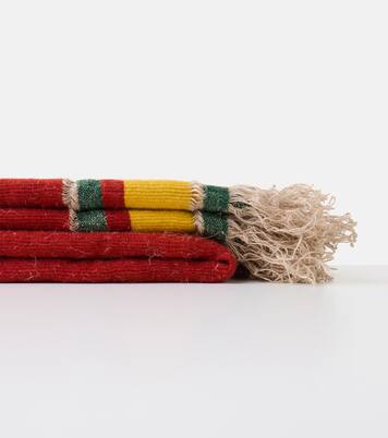 Colcha Xoroi en mezcla de lana a rayas | The House of Lyria