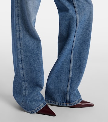 High-rise wide-leg jeans | Prada