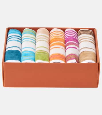 Fiammetta set of 6 cotton terry hand towels | Missoni