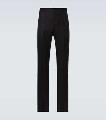 Pantalones rectos de lana con raya diplomática | Givenchy