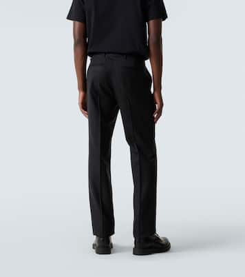 Pantalones rectos de lana con raya diplomática | Givenchy