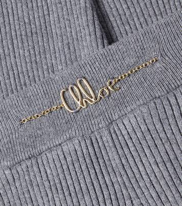 Ribbed-knit cotton and wool-blend pants | Chloé Kids