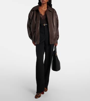 Jane 85 레오파드 프린트 카프 헤어 앵클 부츠 | Christian Louboutin