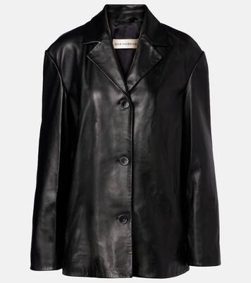 Opus leather blazer | Nour Hammour