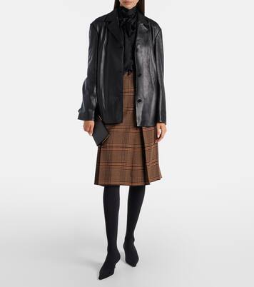 Opus leather blazer | Nour Hammour