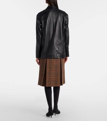 Opus leather blazer | Nour Hammour