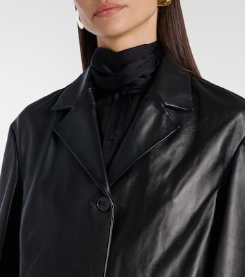 Opus leather blazer | Nour Hammour
