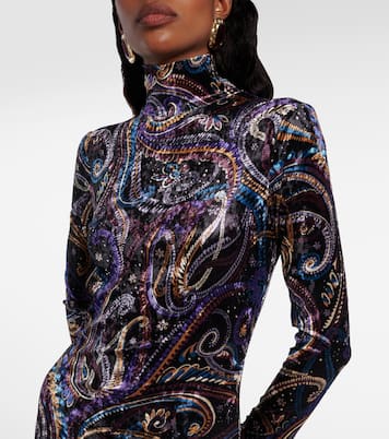 Sequined turtleneck gown | Etro