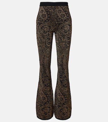 Paisley wool-blend lamé flared pants | Etro