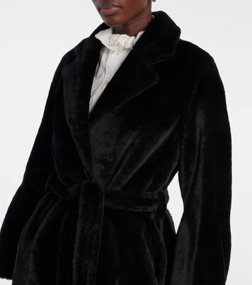 Meret shearling wrap coat | Nour Hammour