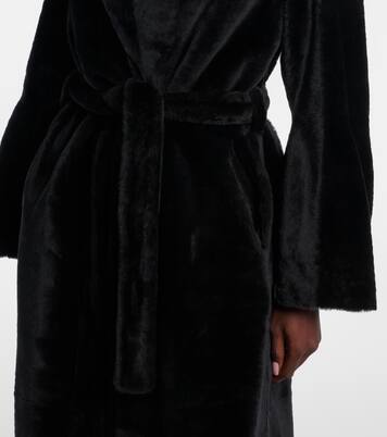 Meret shearling wrap coat | Nour Hammour
