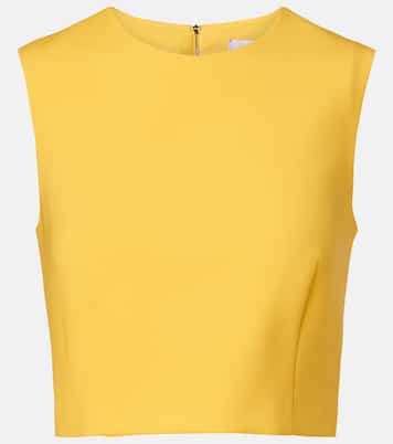 Wool-blend crop top | Carolina Herrera