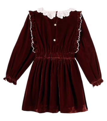 Abril floral embroidered velvet dress | The New Society