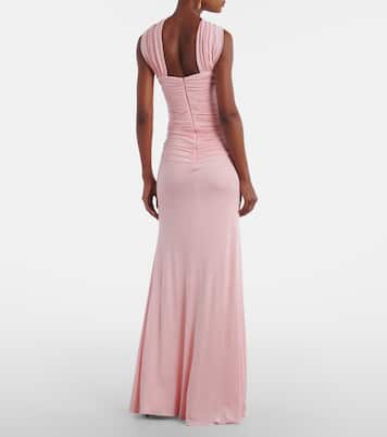 Amanda scarf-detail draped gathered gown | The New Arrivals Ilkyaz Ozel