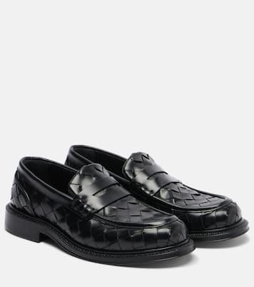 James Intrecciato leather loafers | Bottega Veneta