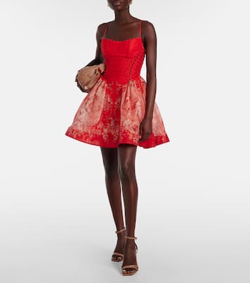 Rebellion linen and silk minidress | Zimmermann