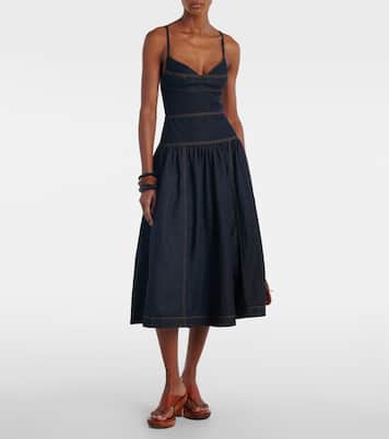 Robe midi en jean | Zimmermann