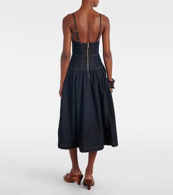 Robe midi en jean | Zimmermann