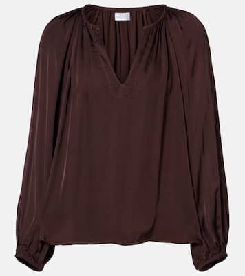 Lyla satin blouse | Velvet