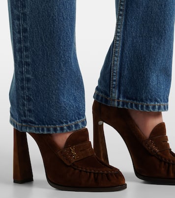 Loafer-Pumps Le Loafer 110 aus Veloursleder | Saint Laurent