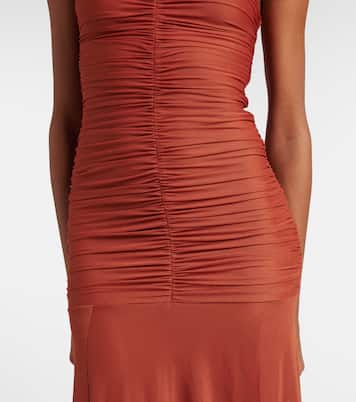 Ross ruched jersey maxi dress | Bananhot