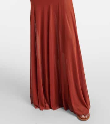 Ross ruched jersey maxi dress | Bananhot